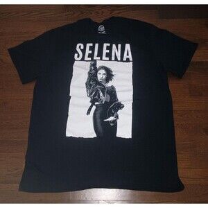 Selena Graphic Tee Adult 2XL XXL T-Shirt Black 100% Cotton Selena Quintanilla